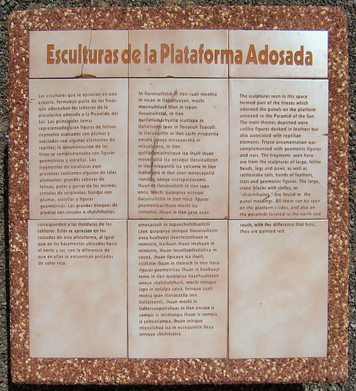 Mexico Pyramids - Mexico City 2009 0590.jpg - A trip to the Teotihuacan area of Mexico to visit the pyramids. A vast complex and a great climb to the top. This was followed by lunch in a cave, then a visit to the historical center of Mexico City. March 2009.